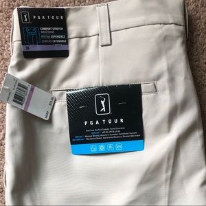 PGA Tour flat front khaki shorts